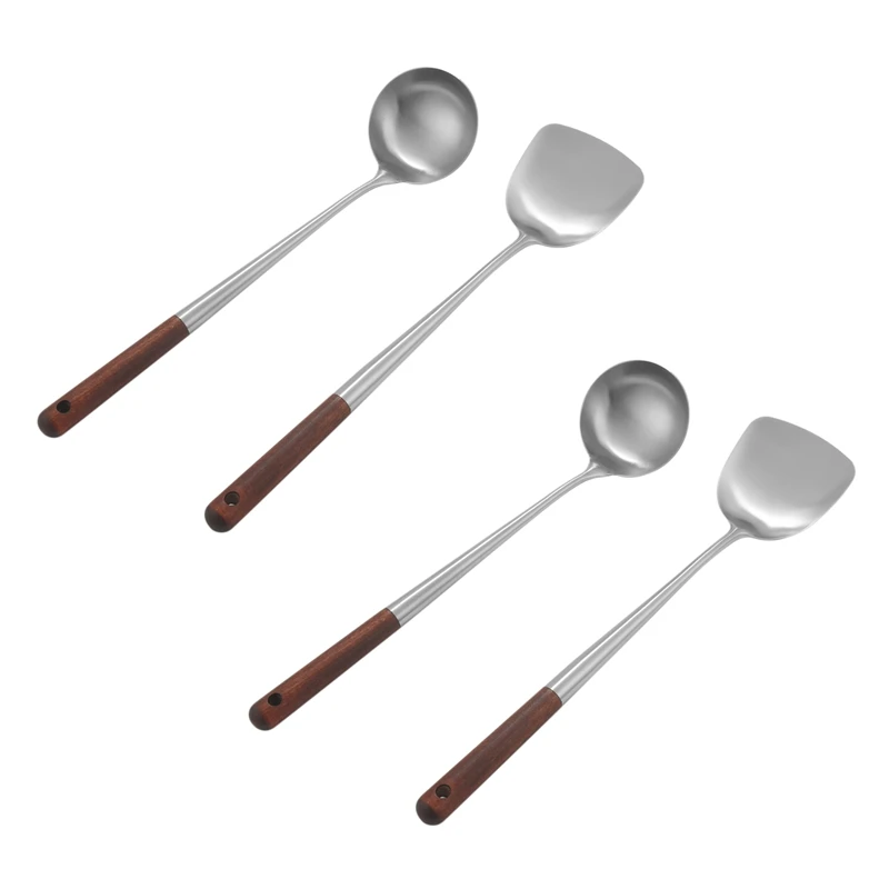 LJL-2X Wok Spatula And Ladle Tool Set, 17 Inches Spatula For Wok, Stainless Steel Wok Spatula
LJL-2X Wok Spatula And Ladle Tool Set, 17 Inches Spatula For Wok, Stainless Steel Wok Spatula
