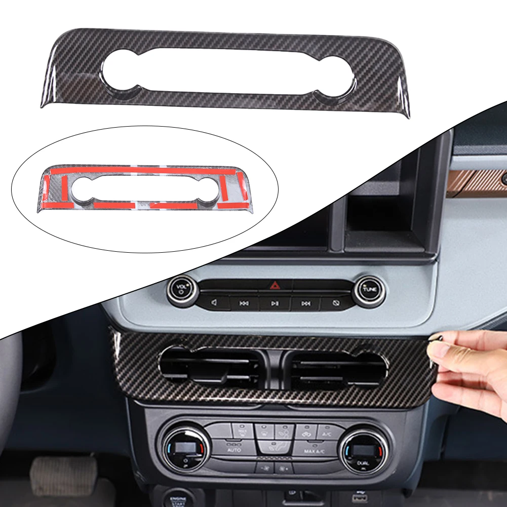Черный чехол из углеродного волокна для кнопки кондиционера для Ford Maverick 2022-2023, прочный и практичный в использовании
Черный чехол из углеродного волокна для кнопки кондиционера для Ford Maverick 2022-2023, прочный и практичный в использовании