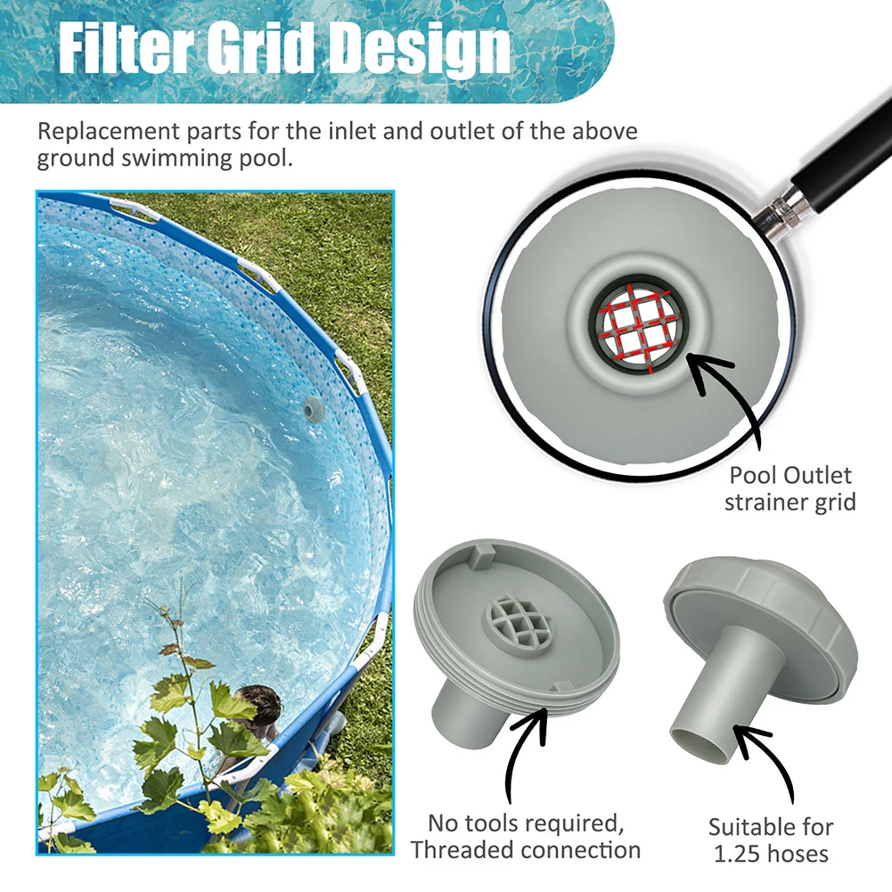 8pcs/set 25022E Swimming Pool Water Jet Connector Kit With Outlet Strainer Grid Pool Inlet Strainer Connector Swimming Pool Part
8pcs/set 25022E Swimming Pool Water Jet Connector Kit With Outlet Strainer Grid Pool Inlet Strainer Connector Swimming Pool Part