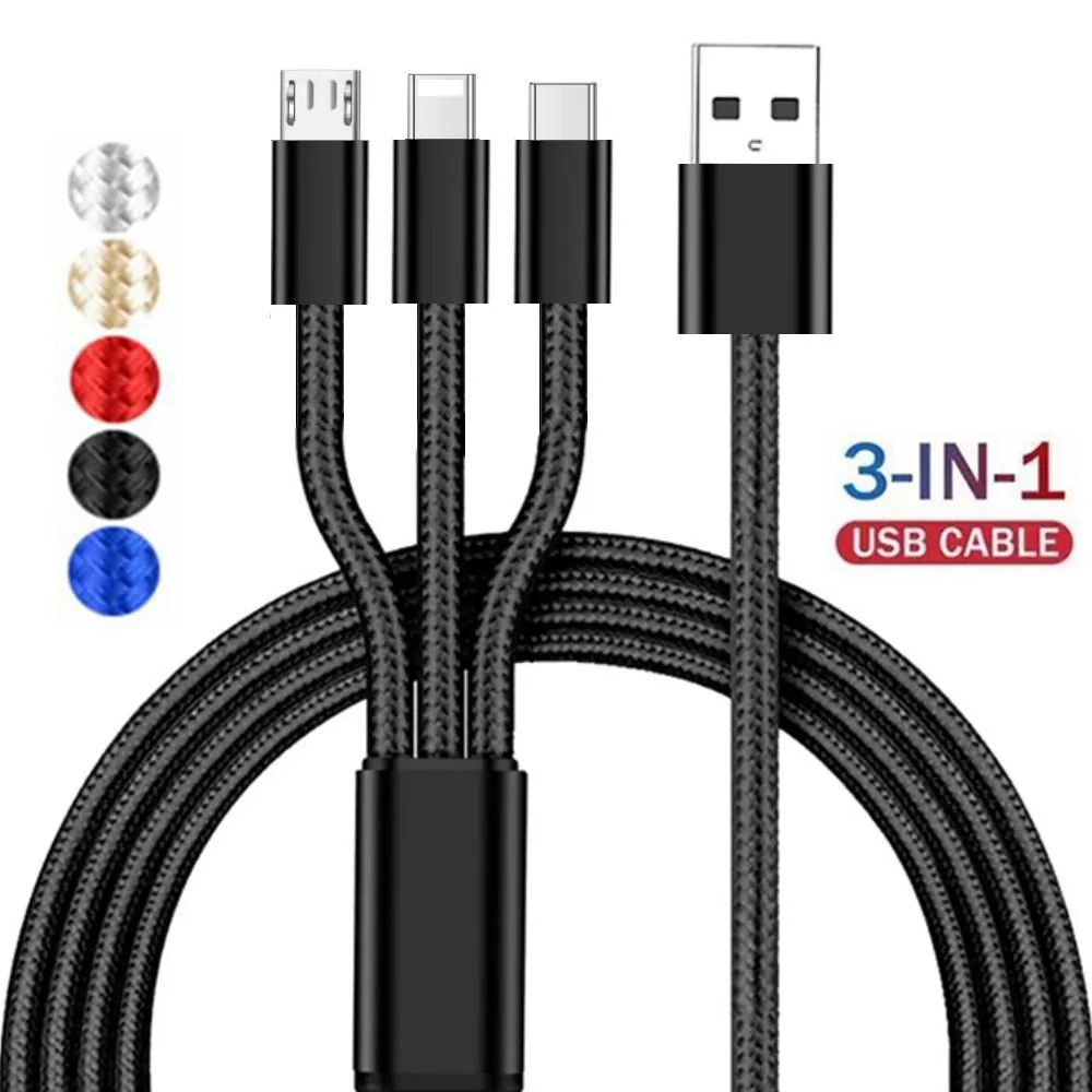 4 фута 3 в 1 Micro USB Тип C зарядный кабель несколько Usb зарядный шнур Usb c мобильный телефон провод для Samsung htc lg 12 13 pro max
4 фута 3 в 1 Micro USB Тип C зарядный кабель несколько Usb зарядный шнур Usb c мобильный телефон провод для Samsung htc lg 12 13 pro max