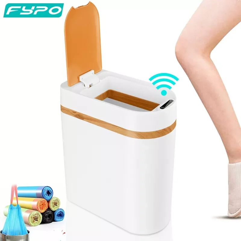 10L Smart Trash Can Imitation Wood Trash Can Touch Free Bathroom Trash Can Automatic Sensor Kitchen Waste Bins Trash Bucket 
10L Smart Trash Can Imitation Wood Trash Can Touch Free Bathroom Trash Can Automatic Sensor Kitchen Waste Bins Trash Bucket