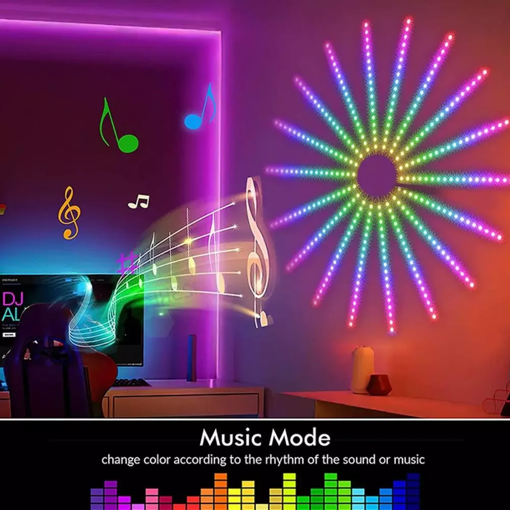 1 Set LED Lamp Brightness Adjustable APP Control Multiple Lighting ABS Xmas Party Bluetooth-compatible Light Strips Decor
1 Set LED Lamp Brightness Adjustable APP Control Multiple Lighting ABS Xmas Party Bluetooth-compatible Light Strips Decor