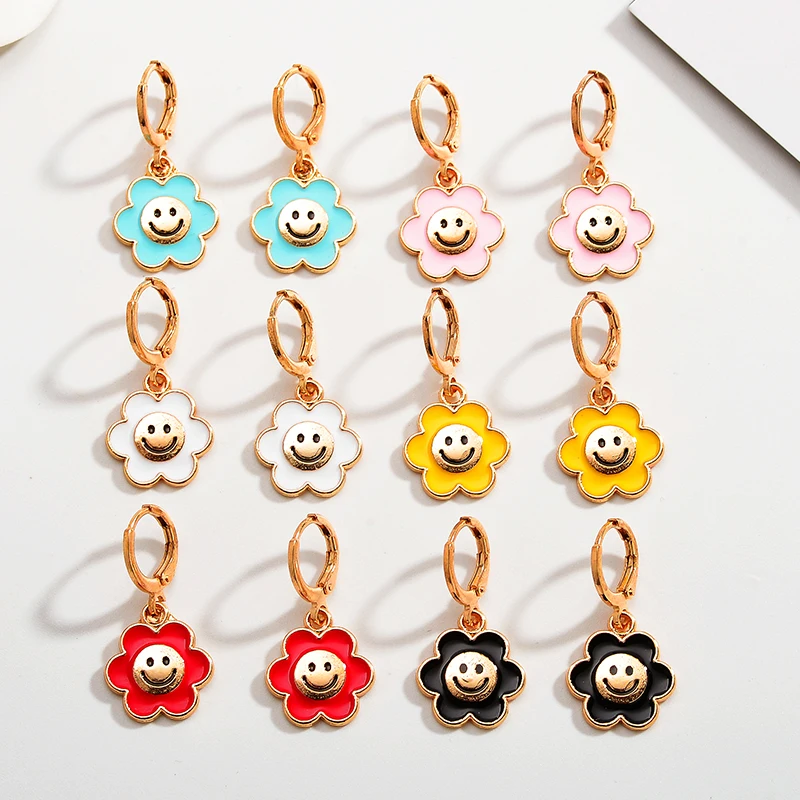 Jewelry Set 2 Pairs of Creative Plant Style Earrings Colorful Enamel Alloy Flowers Elegant Women Wedding Hoop Earrings Pendants
Jewelry Set 2 Pairs of Creative Plant Style Earrings Colorful Enamel Alloy Flowers Elegant Women Wedding Hoop Earrings Pendants