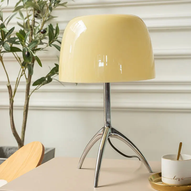 

Modern Simple Desk Lamp Bedside Study Living Room LED Glass Desk Light Italian Designer Foscarini Lumiere Table Lamp