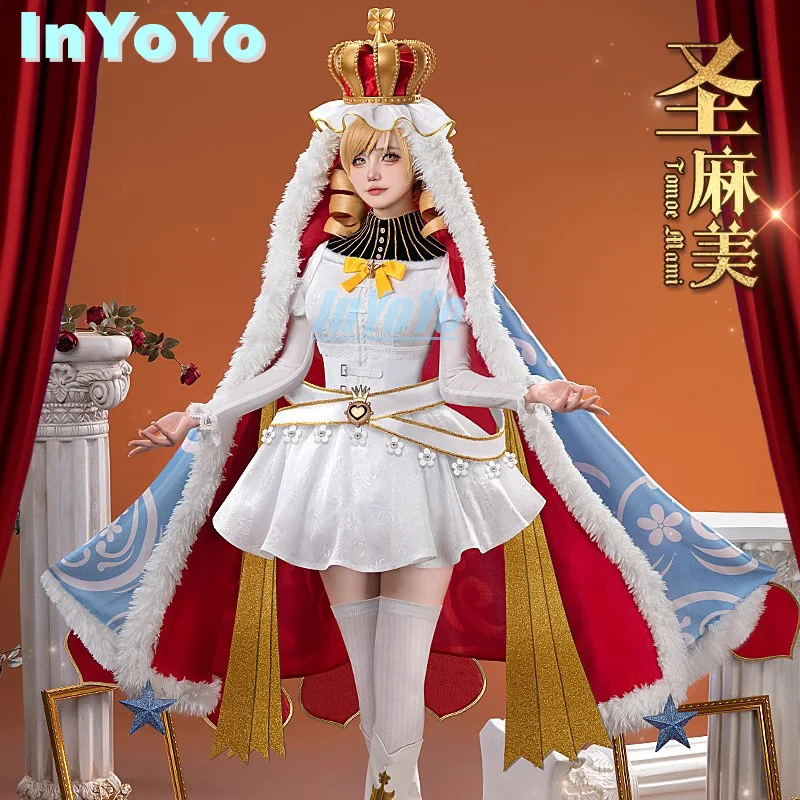 InYoYo Tomoe Mami косплей Puella Magi Madoka Magica костюм прекрасная униформа платье плащ Хэллоуин