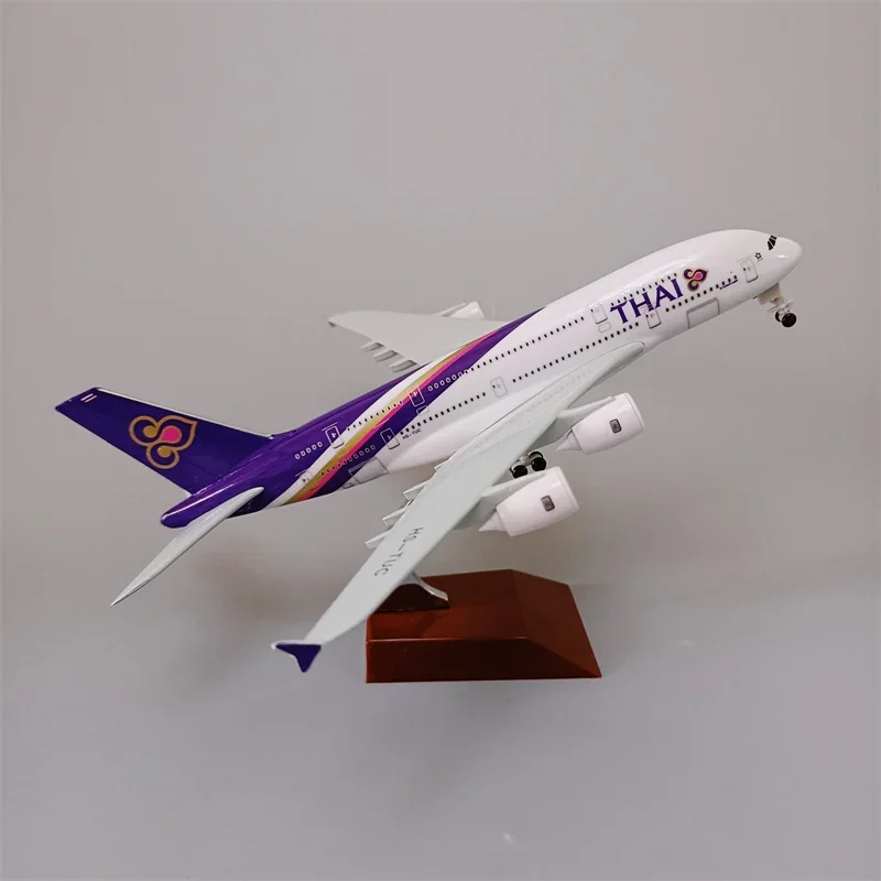 18*20cm Alloy Metal Air Thailand THAI Airways Airbus 380 A380 Airplane Model Diecast Plane Model Aircraft w Wheels Landing Gears
18*20cm Alloy Metal Air Thailand THAI Airways Airbus 380 A380 Airplane Model Diecast Plane Model Aircraft w Wheels Landing Gears