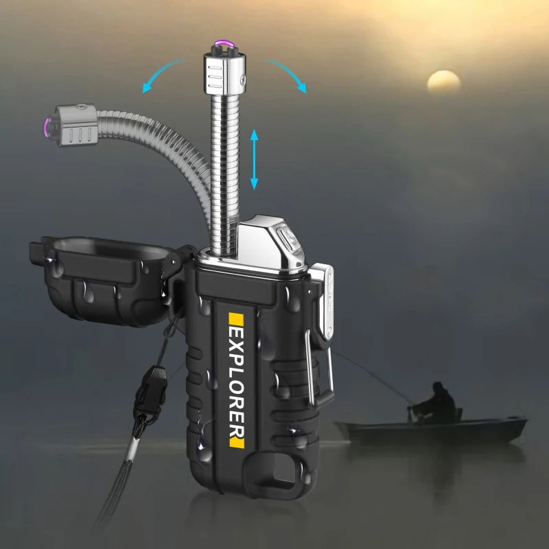 Camping Waterproof Retractable Electric Double Arc Type-C Rechargeable USB Lighter Outdoor Windproof Plasma Flameless Lighter
Camping Waterproof Retractable Electric Double Arc Type-C Rechargeable USB Lighter Outdoor Windproof Plasma Flameless Lighter