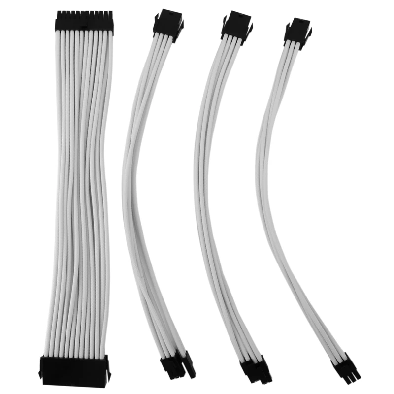 Basic Extension Cable Kit - 1Pc ATX 24Pin, 1Pc EPS 4+4Pin, 1Pc PCI-E 6+2Pin, 1Pc PCI-E 6Pin Power Extension Cable
Basic Extension Cable Kit - 1Pc ATX 24Pin, 1Pc EPS 4+4Pin, 1Pc PCI-E 6+2Pin, 1Pc PCI-E 6Pin Power Extension Cable