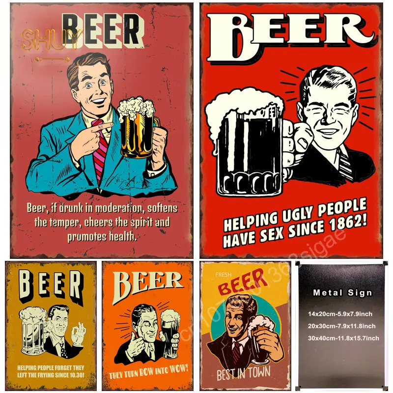 Retro Beer Metal Tin Sign Restaurant Bar Club Pub Oktoberfest Party Wall Decor Vintage Home Kitchen Room Decoration Iron Plate
Retro Beer Metal Tin Sign Restaurant Bar Club Pub Oktoberfest Party Wall Decor Vintage Home Kitchen Room Decoration Iron Plate