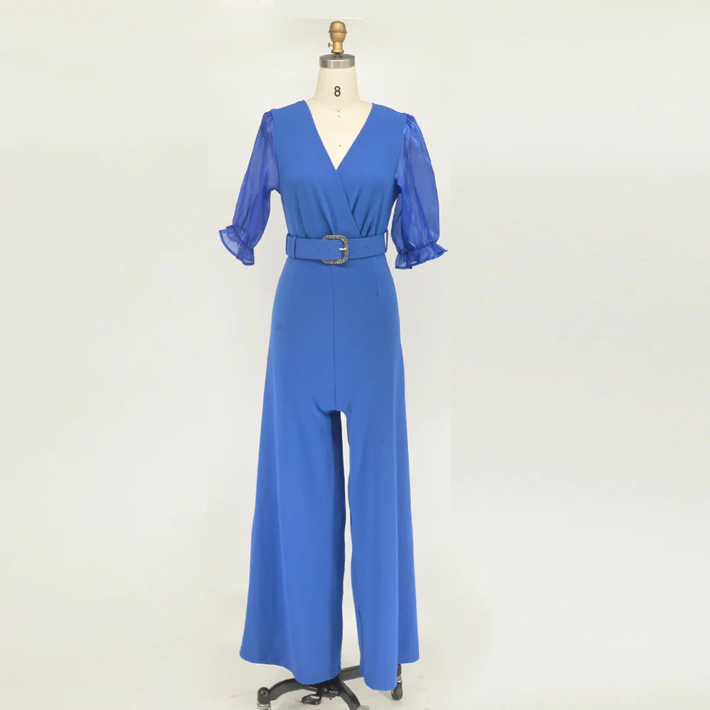 Women Jumpsuits 2023 Casual Splicing Short-sleeved Belt Jumpsuit Temperament Elegant Solid Color High Waist Straight Bodysuits
Women Jumpsuits 2023 Casual Splicing Short-sleeved Belt Jumpsuit Temperament Elegant Solid Color High Waist Straight Bodysuits
