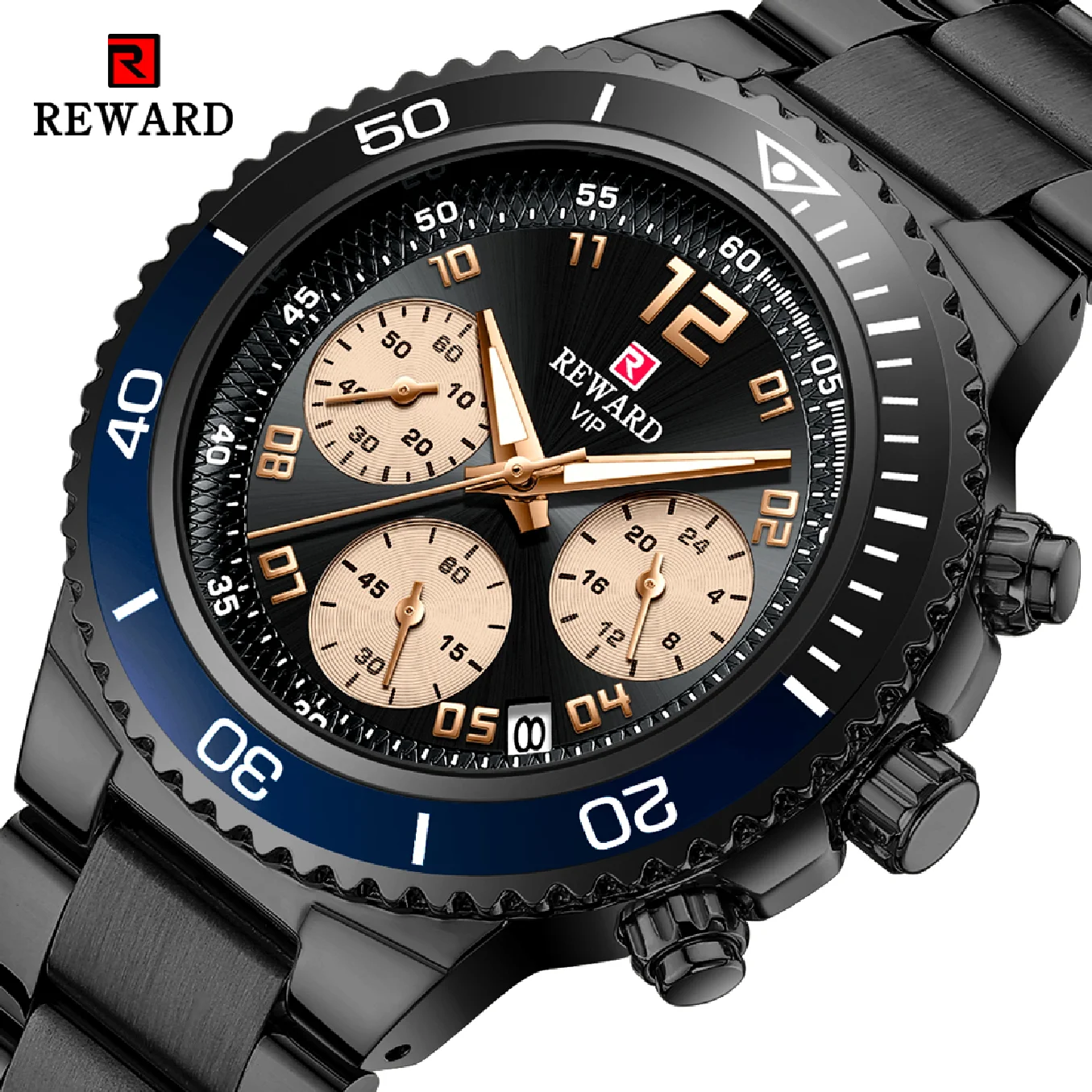 REWARD Fashion Blue Mens Watches Stainless Steel Top Luxury Brand Waterproof Clock Chronograph Men Quartz Sports Wrist Watch
REWARD Fashion Blue Mens Watches Stainless Steel Top Luxury Brand Waterproof Clock Chronograph Men Quartz Sports Wrist Watch