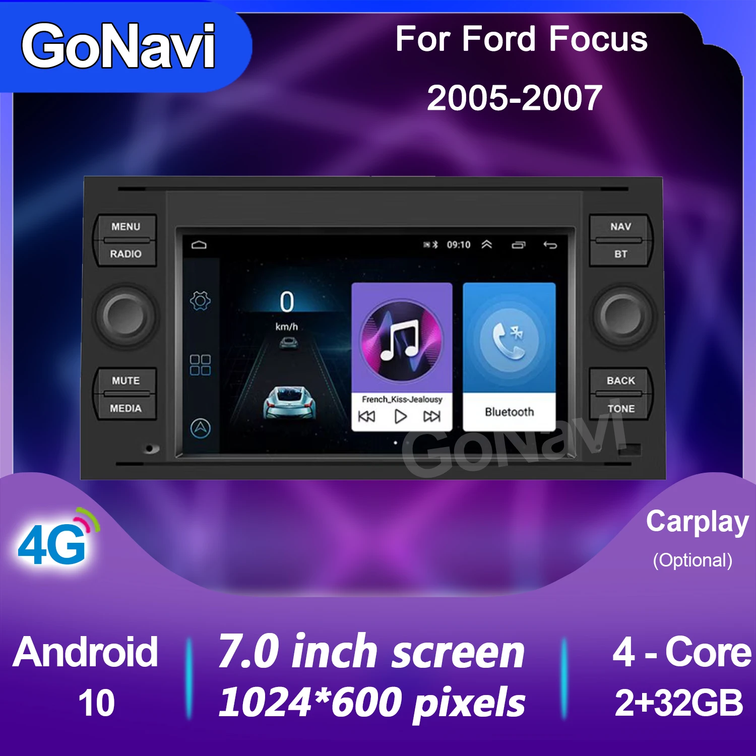 GoNavi 2 Din Car Radio Android 10.0 Car Radio GPS Multimedia Player Carplay For Ford Focus 2 Mondeo S C Max Kuga Fiesta Fusion
GoNavi 2 Din Car Radio Android 10.0 Car Radio GPS Multimedia Player Carplay For Ford Focus 2 Mondeo S C Max Kuga Fiesta Fusion
