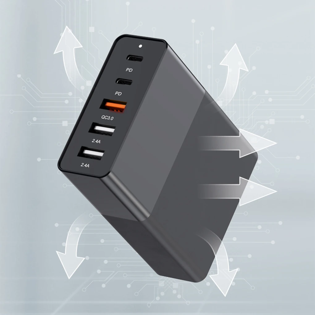 ABS Phone Charger Heats Dissipation Multi-port Tablet Charging Adapter 
ABS Phone Charger Heats Dissipation Multi-port Tablet Charging Adapter