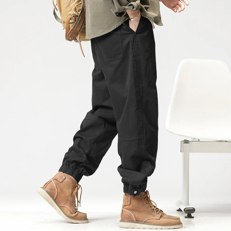 Men's Overalls Solid Color Split Design Spring And Summer Drawcord Wide Pants With Adjustable Copper Buckle At The Casual Leg
Men's Overalls Solid Color Split Design Spring And Summer Drawcord Wide Pants With Adjustable Copper Buckle At The Casual Leg