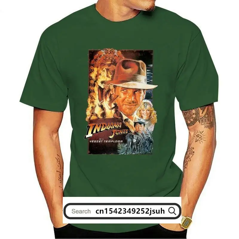 Мужская футболка из 100% хлопка New INDIANA JONES movie100%, E0121 
Мужская футболка из 100% хлопка New INDIANA JONES movie100%, E0121