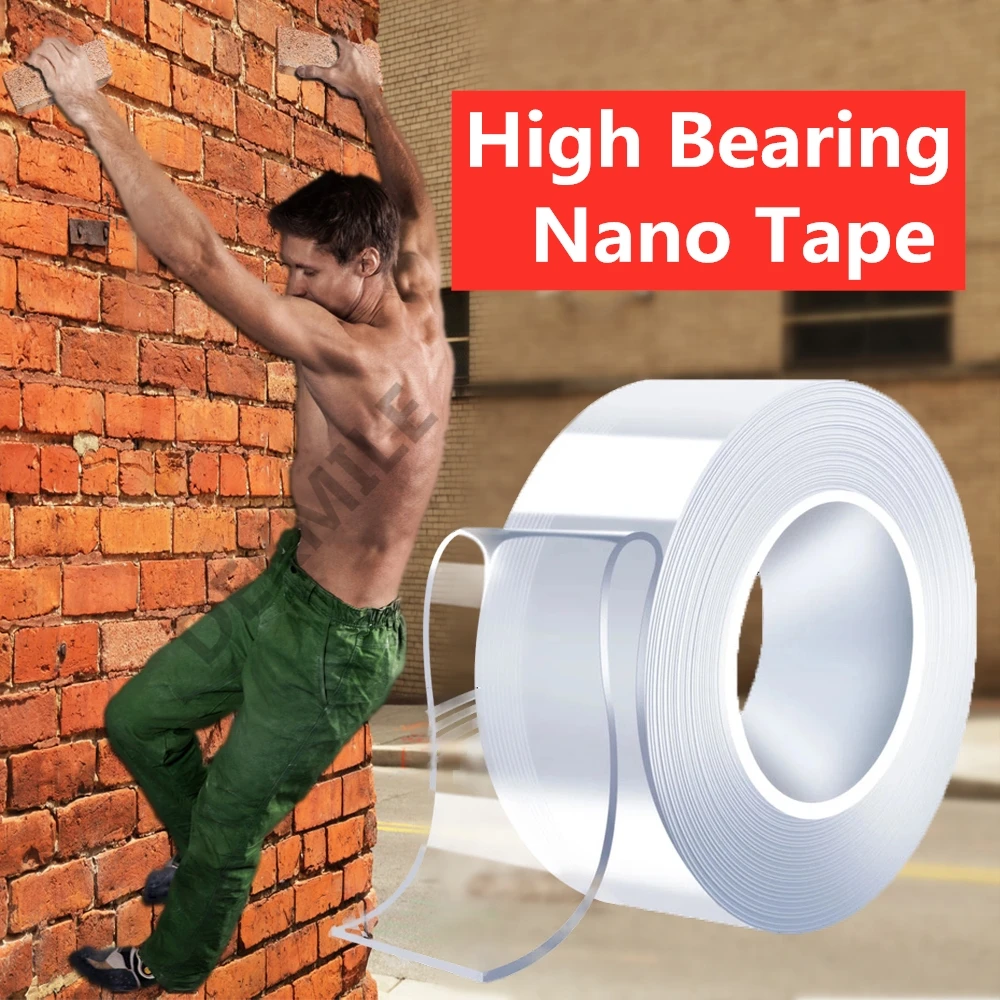 Self Adhesive Traceless Double Sided Nano Tape Waterproof Transparent Wall Stickers Heat Resistance Bathroom Home Decoration
Self Adhesive Traceless Double Sided Nano Tape Waterproof Transparent Wall Stickers Heat Resistance Bathroom Home Decoration