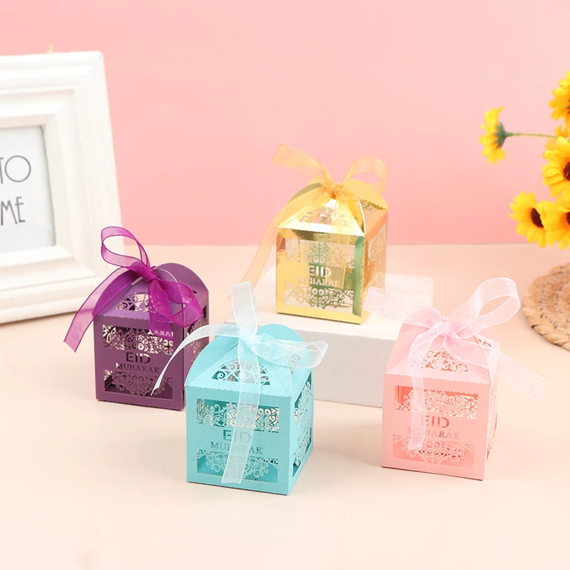 10pcs Eid Mubarak Chocolate Candy Box Ramadan Kareem Favor Gift Box Islamic Muslim Festival Happy Al-Fitr Eid Party Supplies
10pcs Eid Mubarak Chocolate Candy Box Ramadan Kareem Favor Gift Box Islamic Muslim Festival Happy Al-Fitr Eid Party Supplies