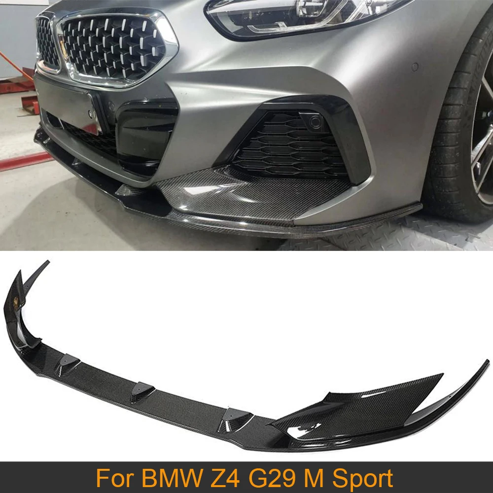 

Автомобильный передний спойлер для BMW Z4 G29 M Sport 2019 2020, передний бампер, защита для губ, разветвители из углеродного волокна