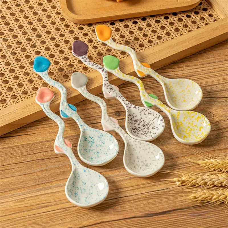 Eating Spoon Long Handle Spoon Kitchen Tableware Ceramic Spoon Ice Cream Dessert Cake Spoon Dinnerware Cute Soup Spoon
Eating Spoon Long Handle Spoon Kitchen Tableware Ceramic Spoon Ice Cream Dessert Cake Spoon Dinnerware Cute Soup Spoon