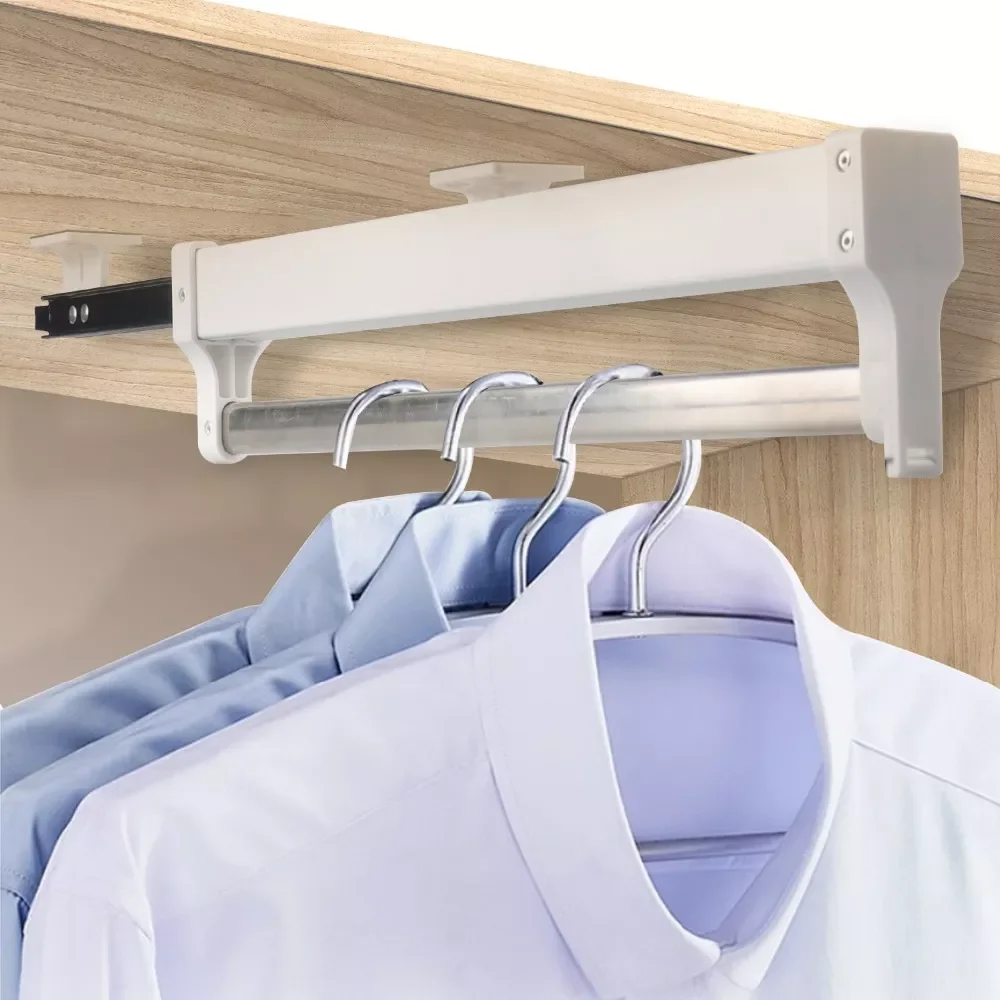 NEW2023 50KG Heavy Top mount pull out pull-out closet hanger Rack Bar Ball Bearing Slide Heavy Duty Rod Adjustable Wardrobe Hang
NEW2023 50KG Heavy Top mount pull out pull-out closet hanger Rack Bar Ball Bearing Slide Heavy Duty Rod Adjustable Wardrobe Hang