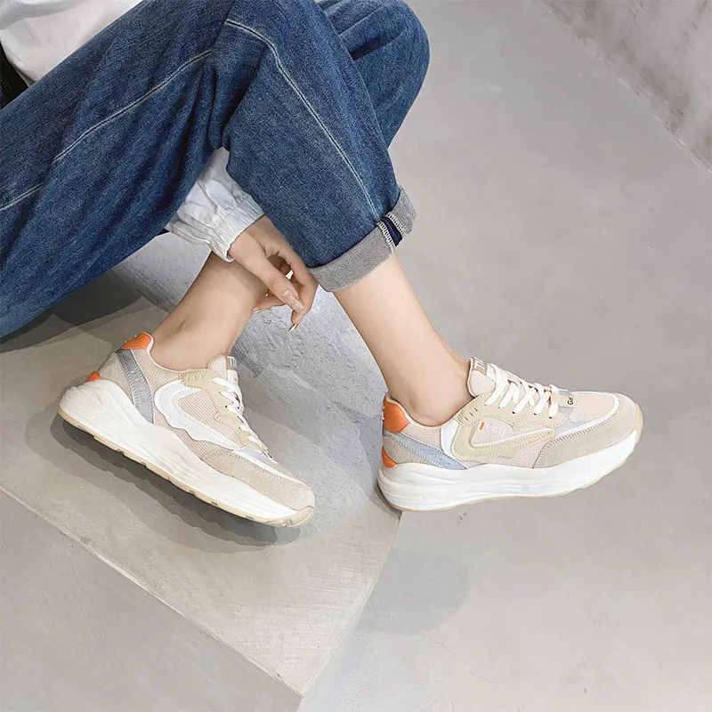Fashion tide style color daddy shoes female spring new breathable sports casual shoes low top thick sole women's shoes
Fashion tide style color daddy shoes female spring new breathable sports casual shoes low top thick sole women's shoes