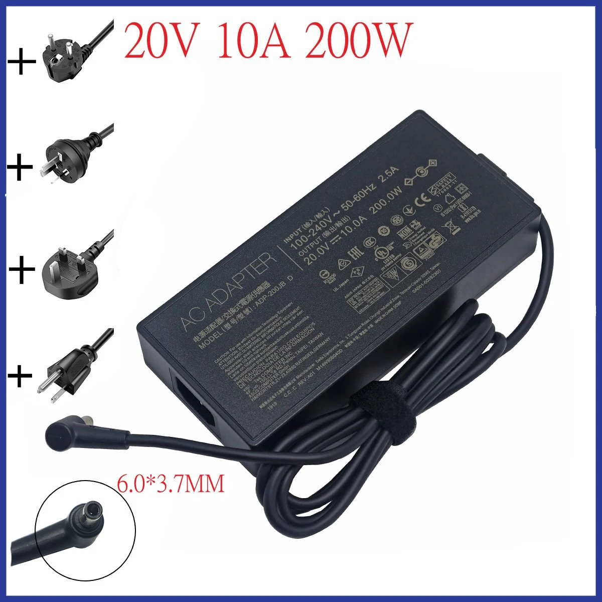 Original 200W 20V 10A Laptop Charger Adapter ADP-200JB D For ASUS TUF DASH F15 FX516PR FA506QR ROG ZEPHYRUS G15 GA503QM-HQ121R
Original 200W 20V 10A Laptop Charger Adapter ADP-200JB D For ASUS TUF DASH F15 FX516PR FA506QR ROG ZEPHYRUS G15 GA503QM-HQ121R