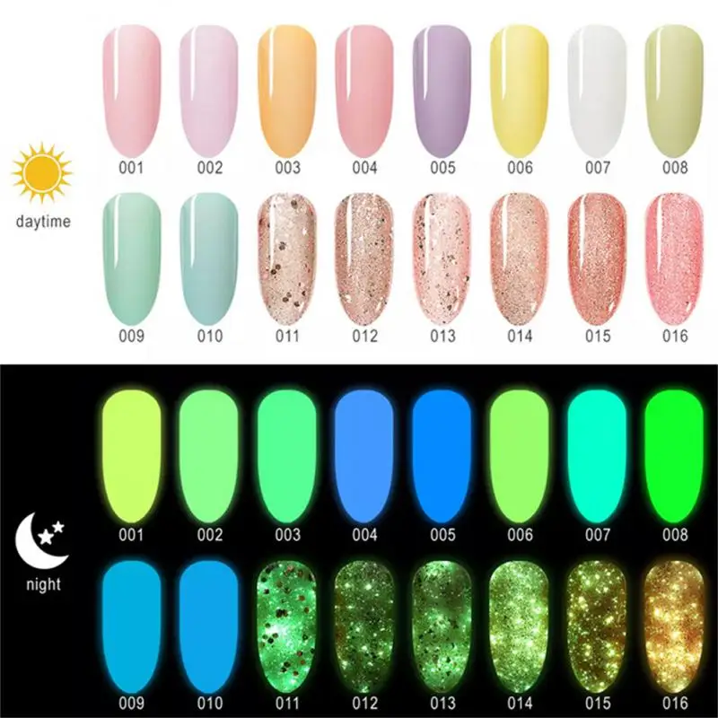 

15ml Starry Sky Luminous Gel Nail Polish Glow In Dark Fluorescent Neon UV LED Semi Permanent Soak Off Gel Varnish Nail Art Decor