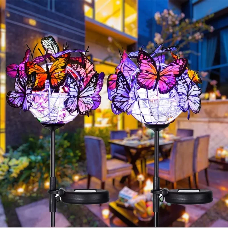Butterfly Decor Solar Lamp Outdoor Waterproof Metal Solar Stake Lights Balcony Yard Pathway Walkway Butterfly Solar Garden Light
Butterfly Decor Solar Lamp Outdoor Waterproof Metal Solar Stake Lights Balcony Yard Pathway Walkway Butterfly Solar Garden Light