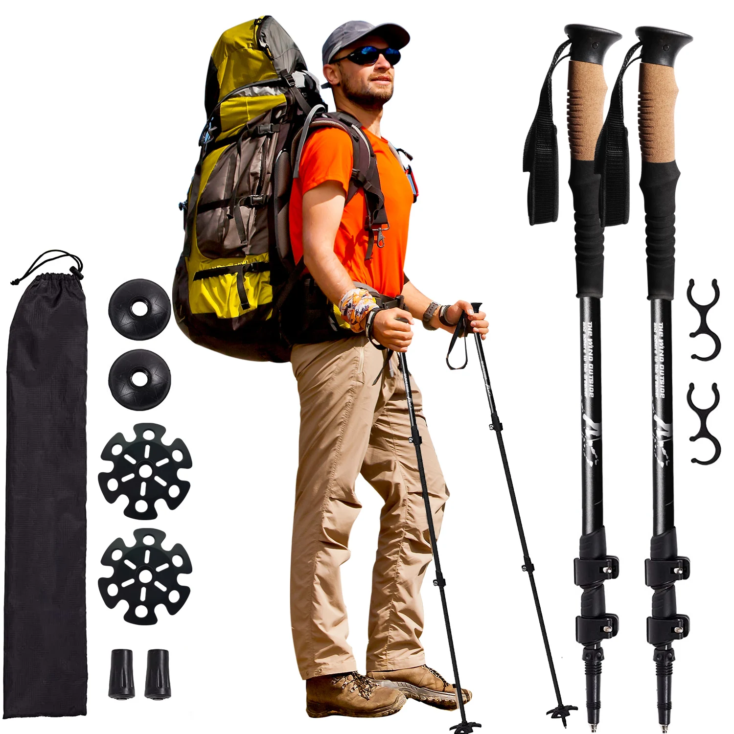 Hiking Stick Outdoor Fold Trekking Pole Camping Portable Walking Hiking Stick
Hiking Stick Outdoor Fold Trekking Pole Camping Portable Walking Hiking Stick