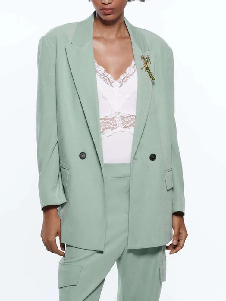 Kumsvag 2022 Summer Women Casual Blazers Coats Solid Loose Double Breasted Female Elegant Fashion Street OL Blazer Outerwear
Kumsvag 2022 Summer Women Casual Blazers Coats Solid Loose Double Breasted Female Elegant Fashion Street OL Blazer Outerwear