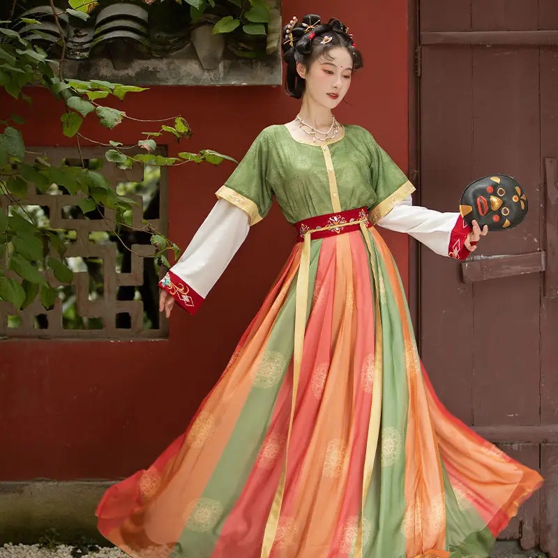 2022 Autumn Retro Oriental Tang Dynasty Fairy Dance Costumes Women Chinese Traditional Ancient Tank Collar Casual Vestido Hanfu
2022 Autumn Retro Oriental Tang Dynasty Fairy Dance Costumes Women Chinese Traditional Ancient Tank Collar Casual Vestido Hanfu