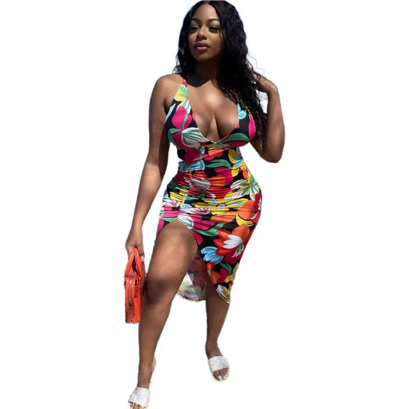 Summer Sheath Dress Women V Neck Lace Up Backless Ropa Mujer 2022 New Floral Print Sexy Beach Style Summer Spaghetti Strap Dress
Summer Sheath Dress Women V Neck Lace Up Backless Ropa Mujer 2022 New Floral Print Sexy Beach Style Summer Spaghetti Strap Dress