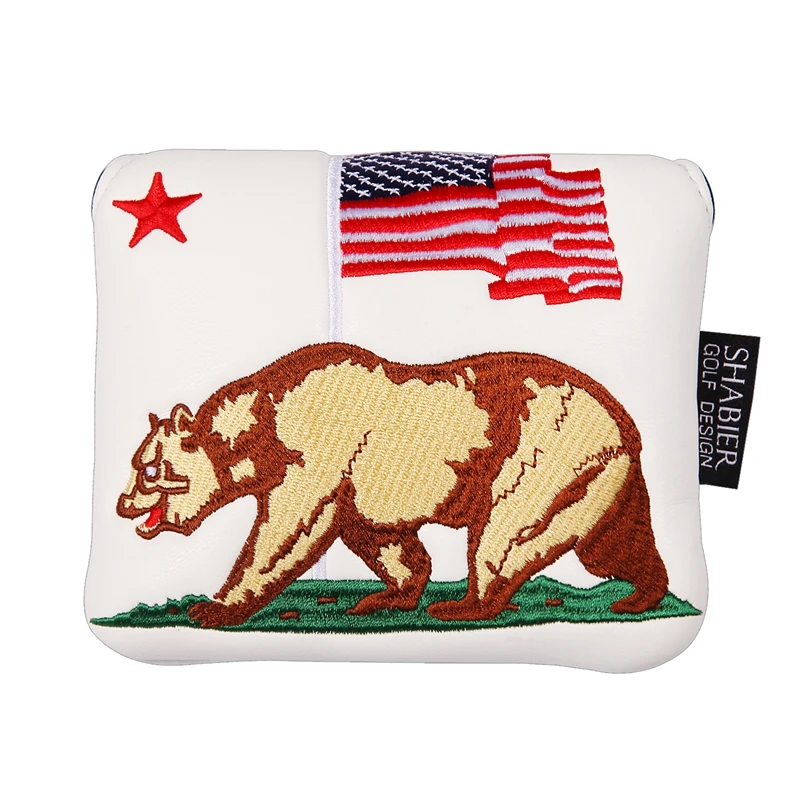 California Bear Magnet Closure Golf Club Square Mallet Spider X Putter Head Cover
California Bear Magnet Closure Golf Club Square Mallet Spider X Putter Head Cover