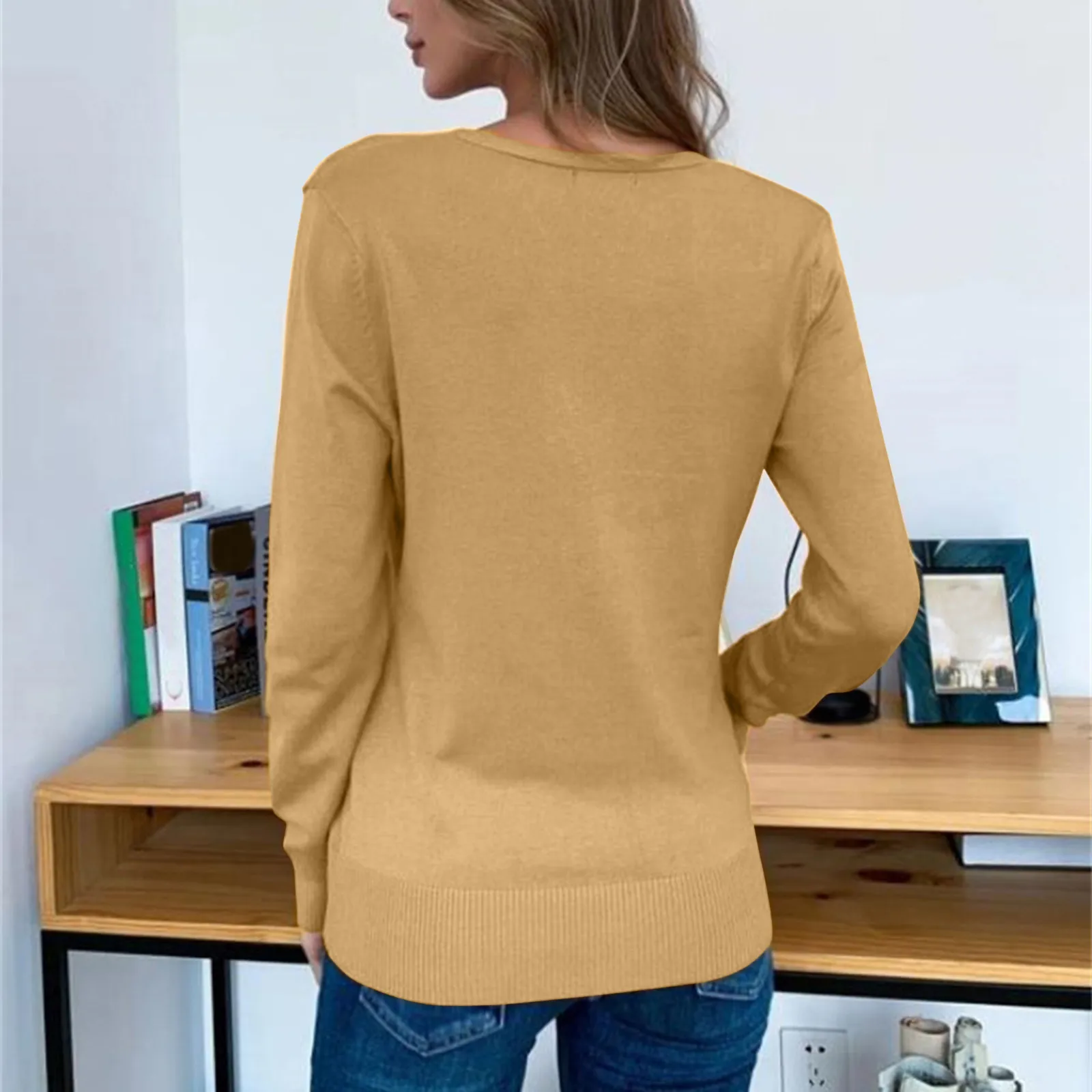 Short Cardigan Womens Solid Button Down Long Sleeve Classic V Neck Knit Cardigan Sweater Women Red Cardigan Sweater
Short Cardigan Womens Solid Button Down Long Sleeve Classic V Neck Knit Cardigan Sweater Women Red Cardigan Sweater