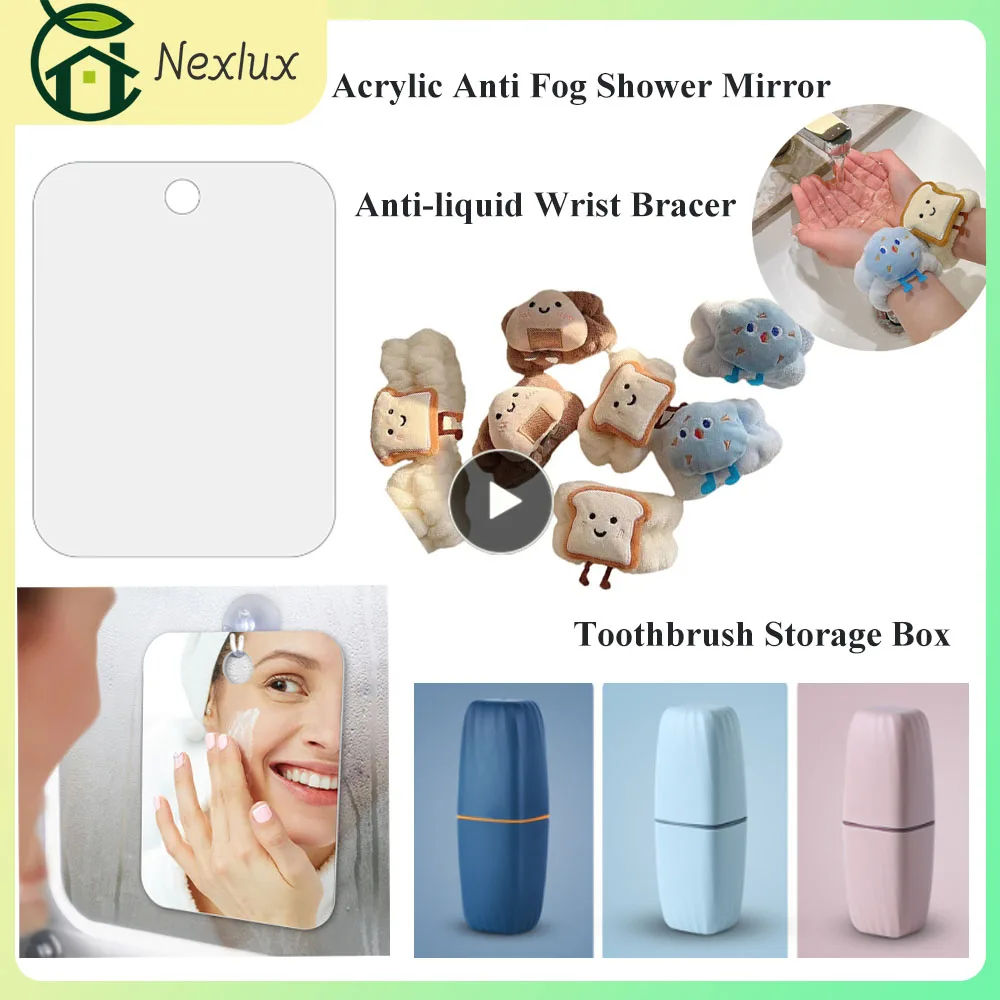 Acrylic Anti Fog Mirror Bathroom Tools Shower Fogless Mirror Travel Mouthwash Cup Wrist Strap Hair Band Anti-liquid For Washroom
Acrylic Anti Fog Mirror Bathroom Tools Shower Fogless Mirror Travel Mouthwash Cup Wrist Strap Hair Band Anti-liquid For Washroom