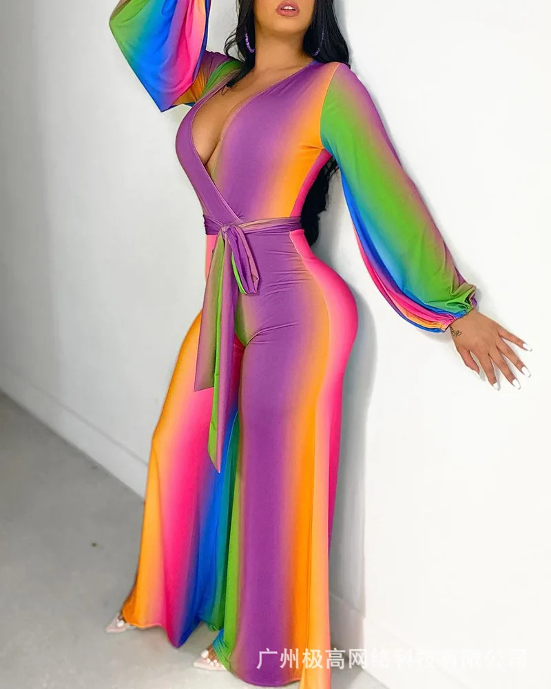 2023 Women New Spring Summer Overall Pants Jumpsuits Striped High Waist Sashes V Neck Long Sleeve Jumpsuit
2023 Women New Spring Summer Overall Pants Jumpsuits Striped High Waist Sashes V Neck Long Sleeve Jumpsuit