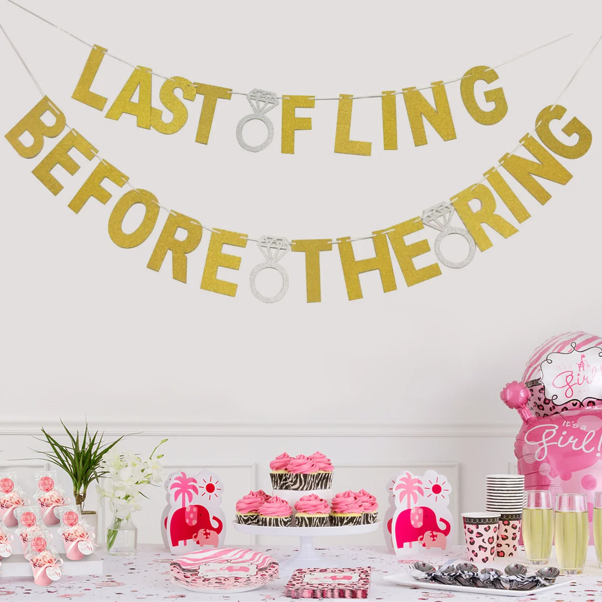 1PC Single Party Glitter Letter Pull Flag Bachelor Party Paper Banner Bunting Flag
1PC Single Party Glitter Letter Pull Flag Bachelor Party Paper Banner Bunting Flag