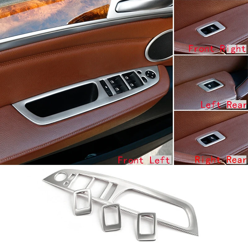 For BMW X6 E71 08-14 X5 E70 07-13 4x Steel Inner Car Window Lift Switch Button Panel Trim Frame Car Interior Accessories
For BMW X6 E71 08-14 X5 E70 07-13 4x Steel Inner Car Window Lift Switch Button Panel Trim Frame Car Interior Accessories
