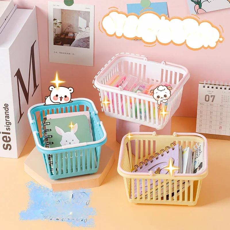Desktop Mini Storage Basket High Appearance Level Plastic Storage Basket Children's Portable Storage Basket Small Basket
Desktop Mini Storage Basket High Appearance Level Plastic Storage Basket Children's Portable Storage Basket Small Basket