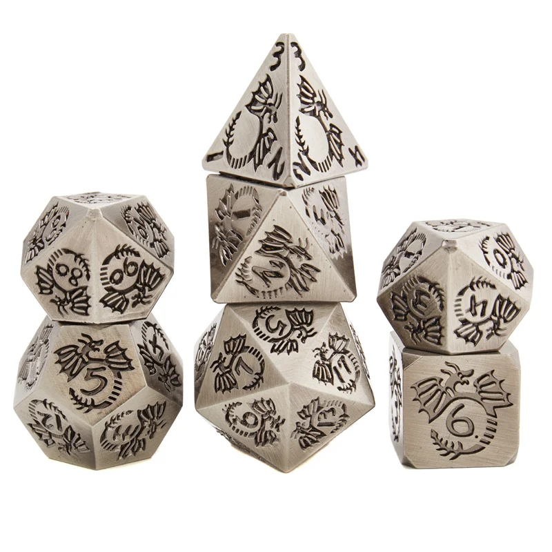 DND metal dice set, 7 polyhedral D&D dice, suitable for role playing RPG games, can be used as gifts, collection and teaching
DND metal dice set, 7 polyhedral D&D dice, suitable for role playing RPG games, can be used as gifts, collection and teaching