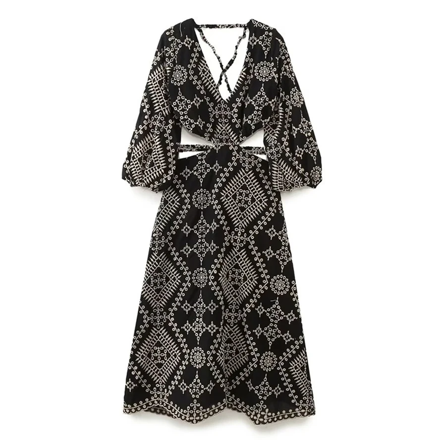 Maxdutti Cotton Ladies Backless Dress Women Maxi BohemianFrench Vintage Embroidery Hollow Sexy Dress
Maxdutti Cotton Ladies Backless Dress Women Maxi BohemianFrench Vintage Embroidery Hollow Sexy Dress