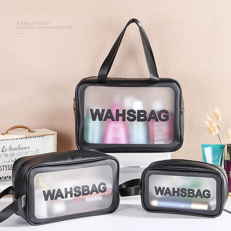 Women Travel Cosmetic Bag Girl Toiletry Organizer Waterproof PVC Storage Bag PU Portable Transparent MakeUp Bag Female Wash Bag
Women Travel Cosmetic Bag Girl Toiletry Organizer Waterproof PVC Storage Bag PU Portable Transparent MakeUp Bag Female Wash Bag