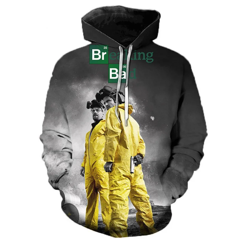 New 3D Printed TV Series "Breaking Bad" Hoodie Fashion Plus Size Jacket for Men and Women Cool Streetwear
New 3D Printed TV Series "Breaking Bad" Hoodie Fashion Plus Size Jacket for Men and Women Cool Streetwear