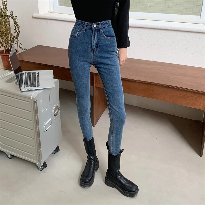 DD1123 New Stretch Skinny Jeans Women's Slim High Waist Pencil Pants Thin Skinny Pants Jeans
DD1123 New Stretch Skinny Jeans Women's Slim High Waist Pencil Pants Thin Skinny Pants Jeans