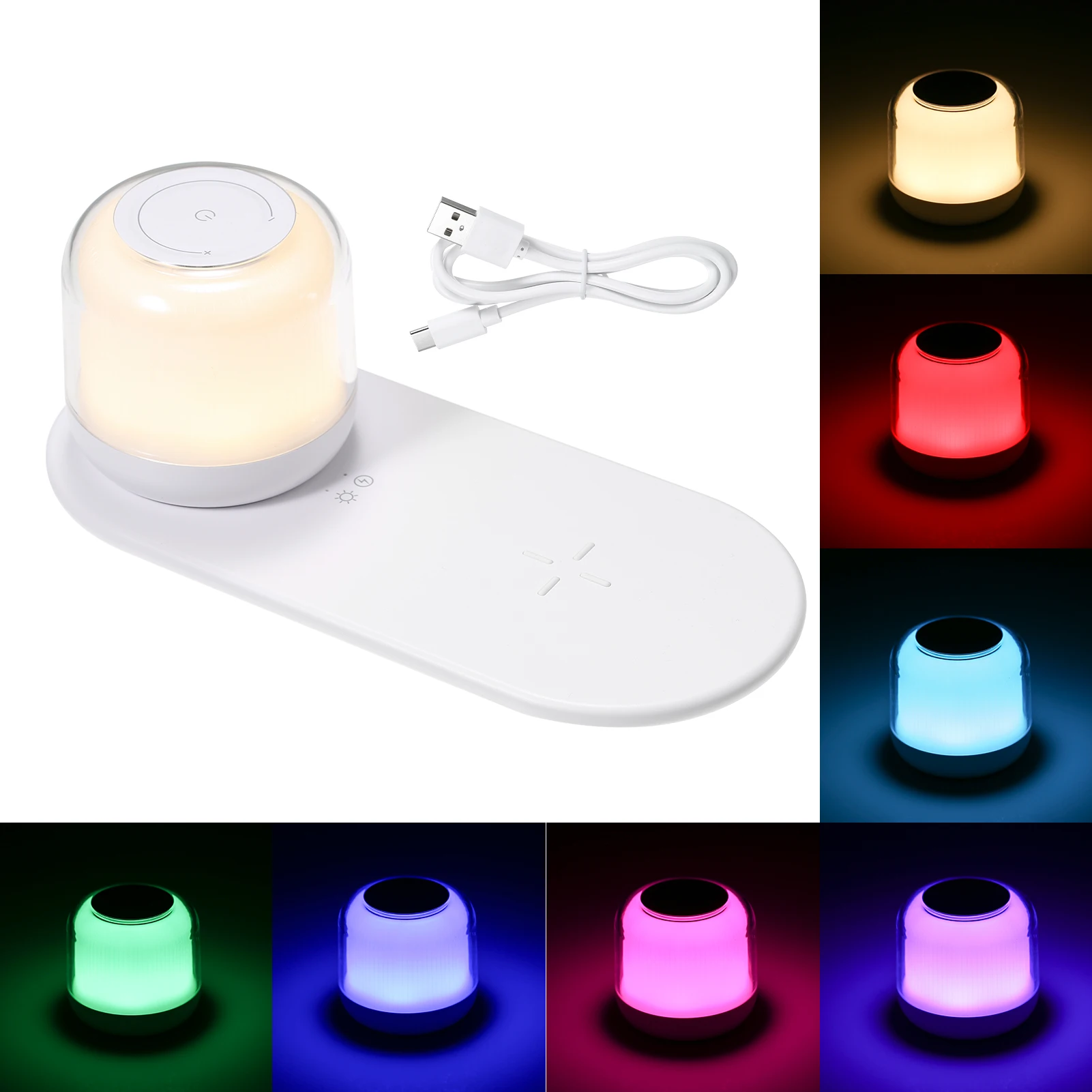 RGB Night Light Beside Lamp Sensitive Touching Control Multicolor Changing Dimmable Rechargeable for Bedroom Living Room Gift
RGB Night Light Beside Lamp Sensitive Touching Control Multicolor Changing Dimmable Rechargeable for Bedroom Living Room Gift
