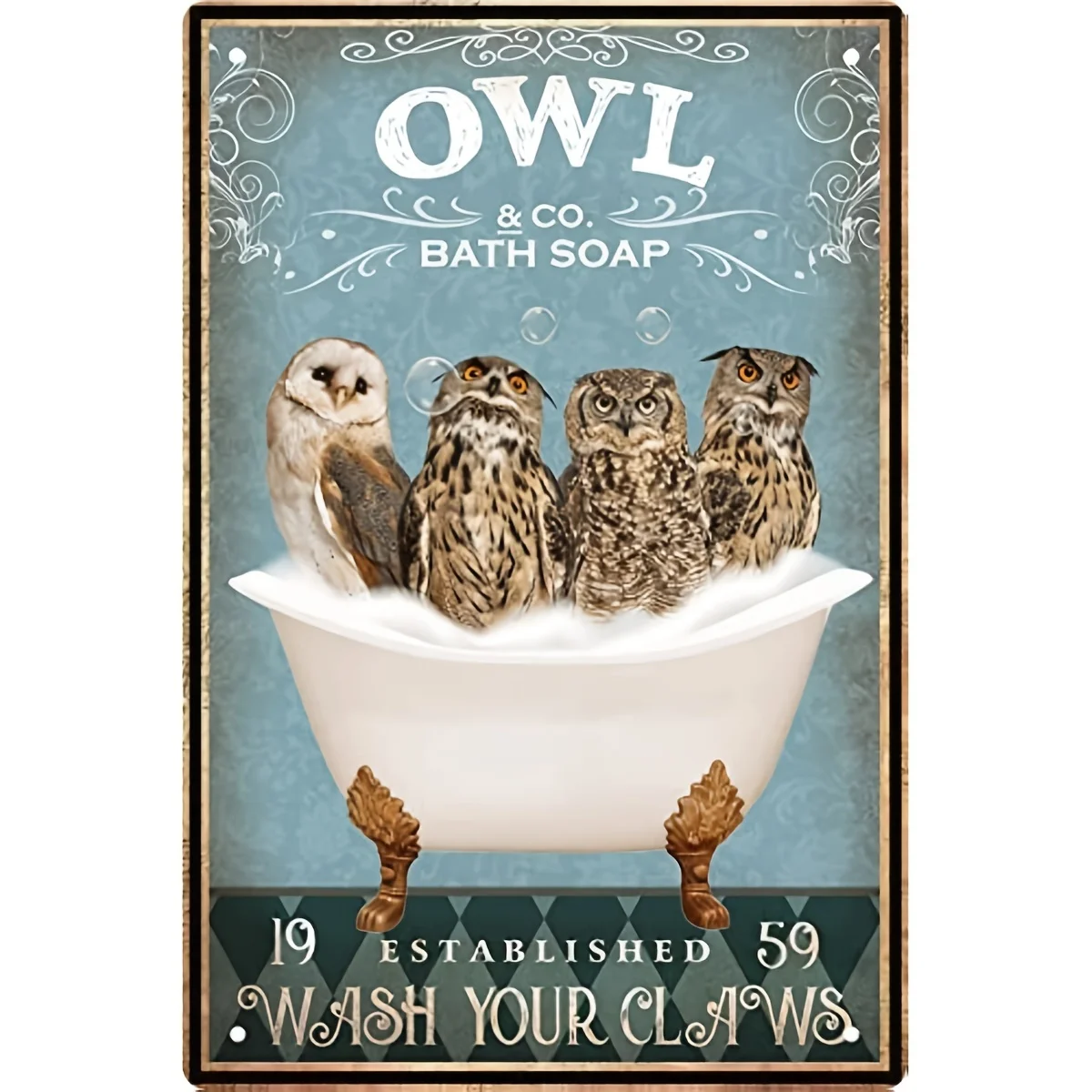 Funny Owl Decor Vintage Bathroom And Bathtub Metal Tin Sign Decor Owl Pet Lovers Gift Farm Home Bar Bathroom Man Cave Retro Wall
Funny Owl Decor Vintage Bathroom And Bathtub Metal Tin Sign Decor Owl Pet Lovers Gift Farm Home Bar Bathroom Man Cave Retro Wall