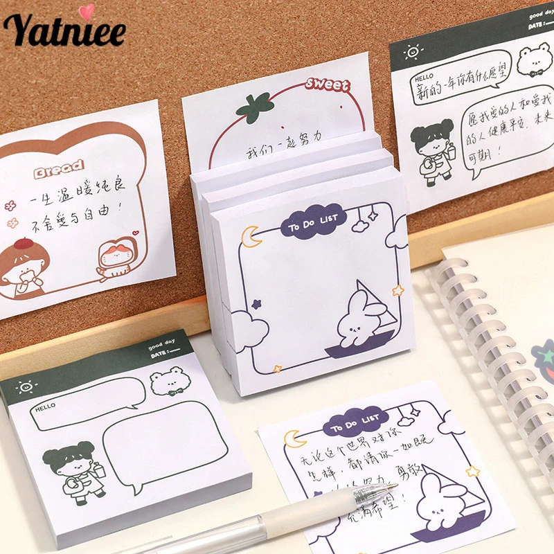 Yatniee 50 Sheets Simple Daily Posted-it Sticky Notes Student N times Post Note Book Message Mark Paste Sticker Note Pads
Yatniee 50 Sheets Simple Daily Posted-it Sticky Notes Student N times Post Note Book Message Mark Paste Sticker Note Pads