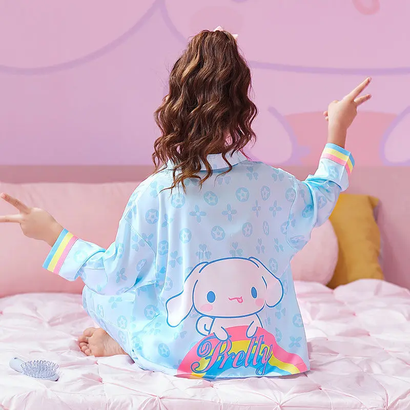 Kawaii Sanrio пижамы Cinnamoroll аниме мультфильм Дети Девочки Мальчики Повседневная одежда с длинным рукавом Детские пижамы Рождество
Kawaii Sanrio пижамы Cinnamoroll аниме мультфильм Дети Девочки Мальчики Повседневная одежда с длинным рукавом Детские пижамы Рождество