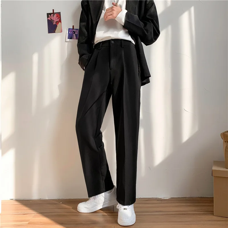 New ins fall feeling pants in summer, male and Korean version of the trend loose student straight leg leisure suit pants
New ins fall feeling pants in summer, male and Korean version of the trend loose student straight leg leisure suit pants