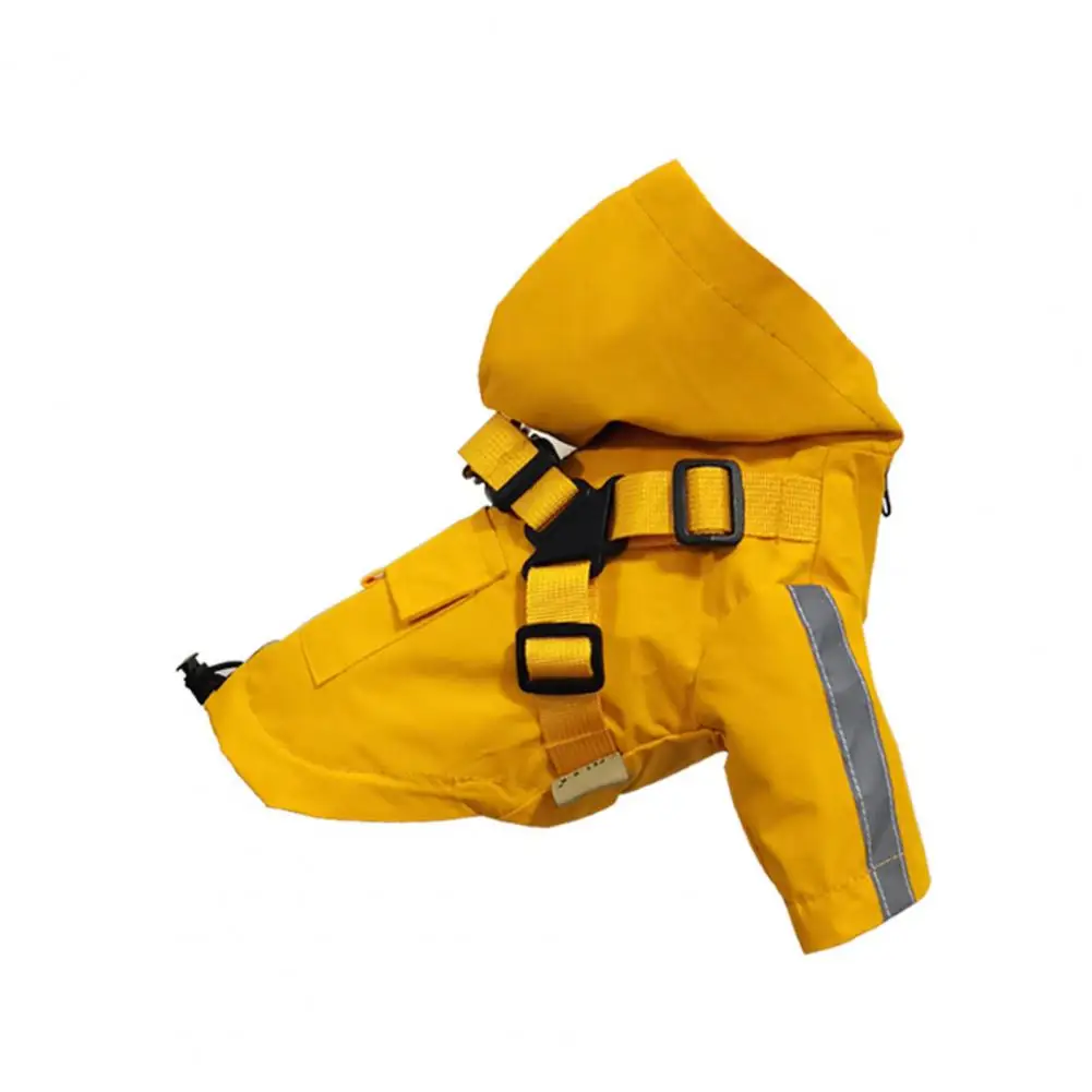 Pet Raincoat Hooded Design Reflective Strip Adjustable Buckle Back Pocket Waterproof Rain Jacket Puppy Clothe for Outdoor Travel
Pet Raincoat Hooded Design Reflective Strip Adjustable Buckle Back Pocket Waterproof Rain Jacket Puppy Clothe for Outdoor Travel